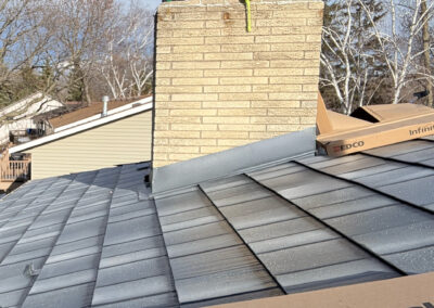 installation of steel shake roofing