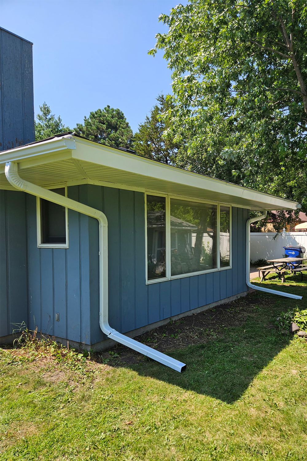 New gutters installed on older home